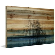 Parvez Taj Tree Isle Reflects Pinewood Wall Art, 8 x 12