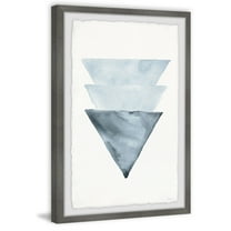 Parvez Taj Triangles Overlap Framed Wall Art, 12" x 8"