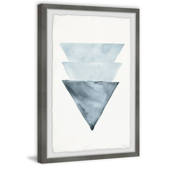 Parvez Taj Triangles Overlap Framed Wall Art, 16" x 24"