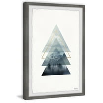 Parvez Taj "Triangular Forest" Framed Painting Print