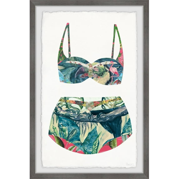Parvez Taj Tropic Heaven Swimsuit Framed Wall Art