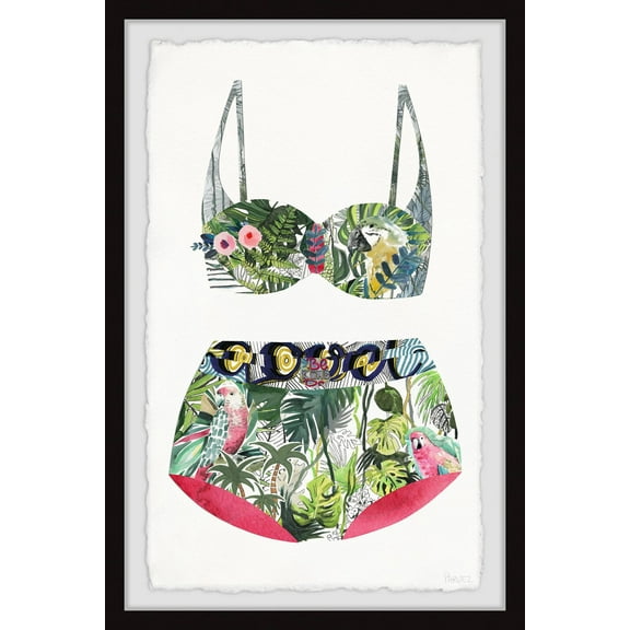 Parvez Taj Tropic Paradise Swimsuit Framed Wall Art