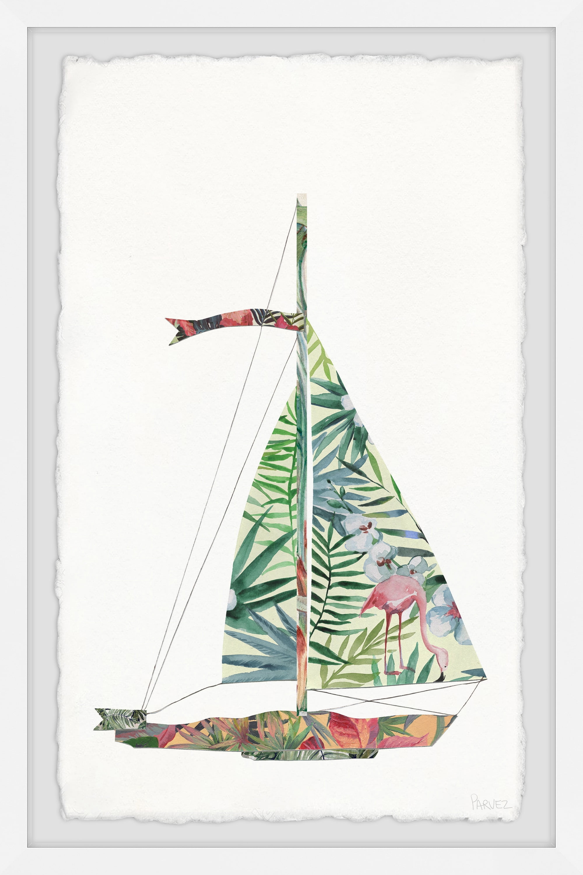 Parvez Taj Tropical Sailing Framed Wall Art