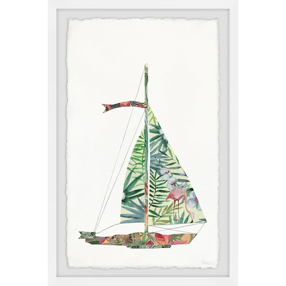 Parvez Taj Tropical Sailing Framed Wall Art