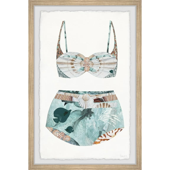 Parvez Taj Under the Sea Swimsuit Framed Wall Art