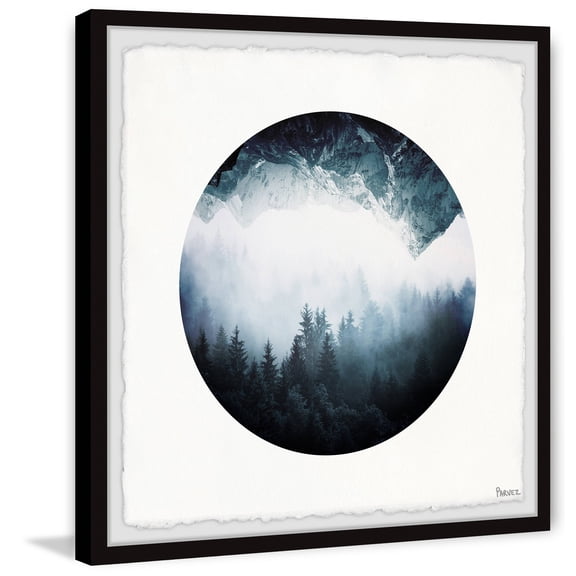 Parvez Taj "Upside Down Forest Mountain" Framed Painting Print