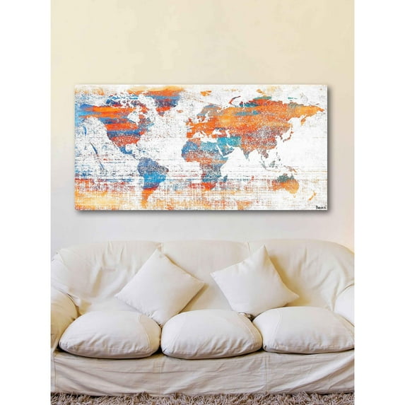Warm World Painting Print on Wrapped Canvas