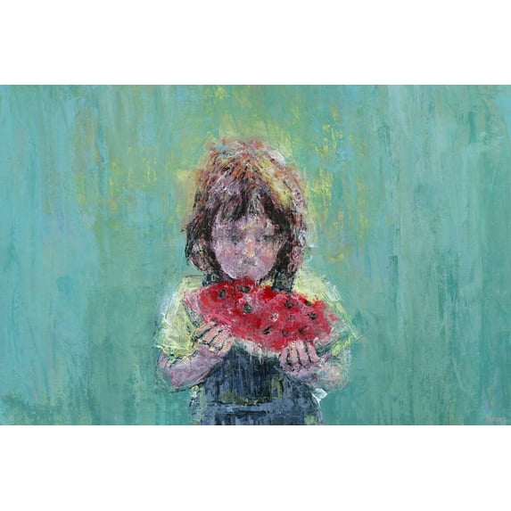 Parvez Taj Watermelon Love Canvas Wall Art