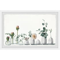 Parvez Taj White Simplicity Framed Wall Art