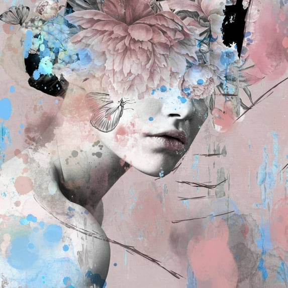 Parvez Taj Wild Floral Headdress Canvas Wall Art