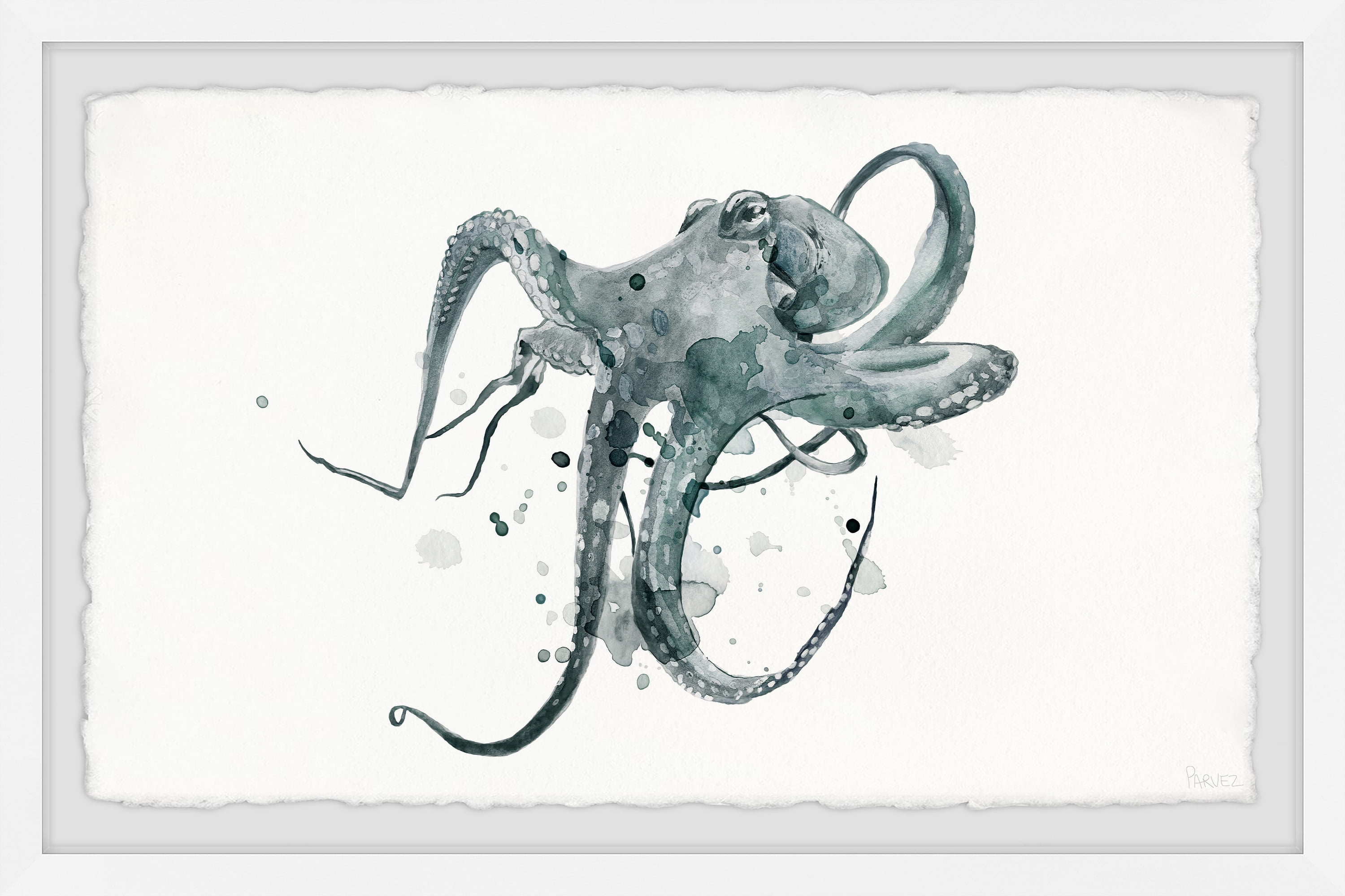 Parvez Taj Wondering Octopus Framed Wall Art