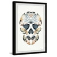 thumbnail image 1 of Parvez Taj "Yellow Kaleidoscope Butterfly Skull" Framed Painting Print, 1 of 6