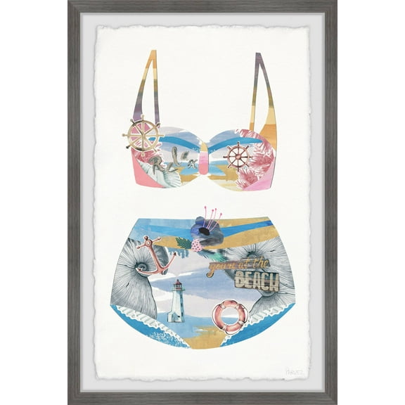 Parvez Taj You're at the Beach Swimsuit Framed Wall Art