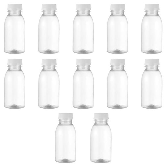 Homemaxs Bottles Juice Water Mini Bottle Clear Fridge Containers Juicing Reusable Caps Empty Milk Plastic Oz Refillable Shot