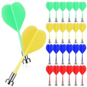 Parvistic 24 Pcs Magnetic Darts Safety Replacement Darts Indoor Game Targets Accessories