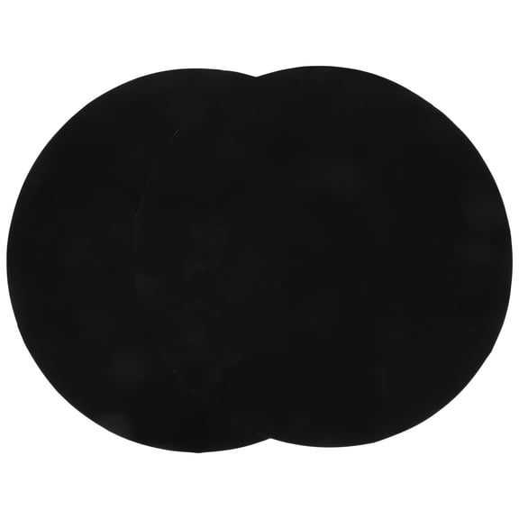 BEADCEST 2-Pack Black Round Nonstick Grill Mats for BBQ Cooking, Perfect for Vegetables, Fish, Kebabs and More