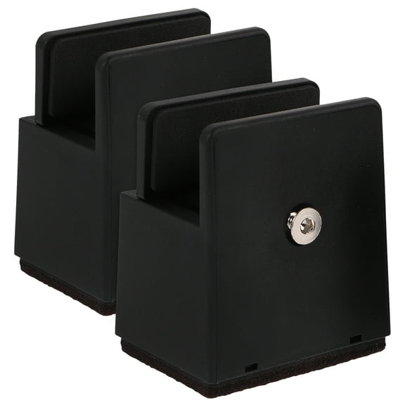 HOMEMAXS 2Pcs Steel Bed Risers for Furniture Legs with Noise Reduction in Home and Office