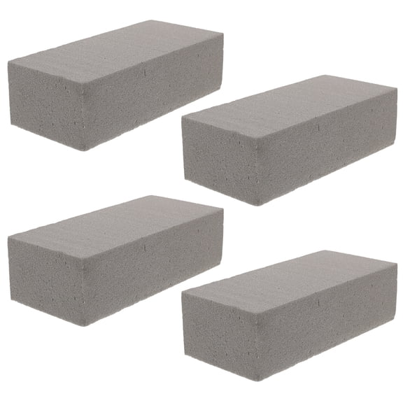 BEADCEST Set of 4 Grey Dry Floral Bases for Artificial and Dried Flower Arrangements