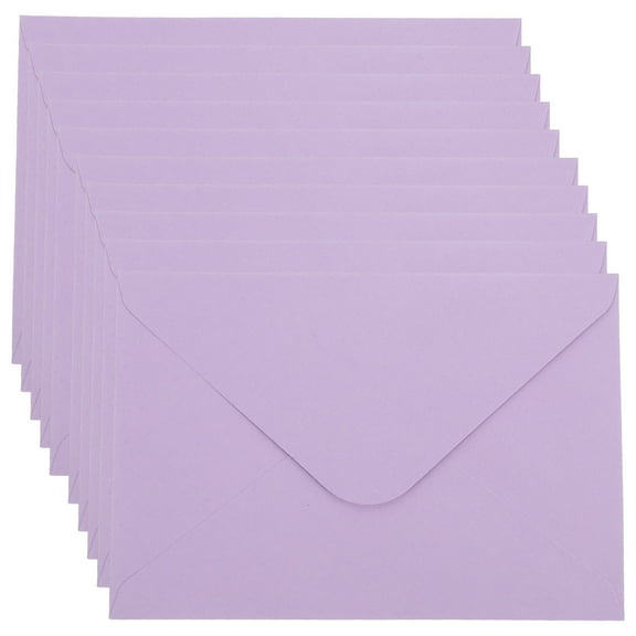 BEADCEST 50Pcs Lavender Blank Envelopes for Party Invitations and Letter Mailing