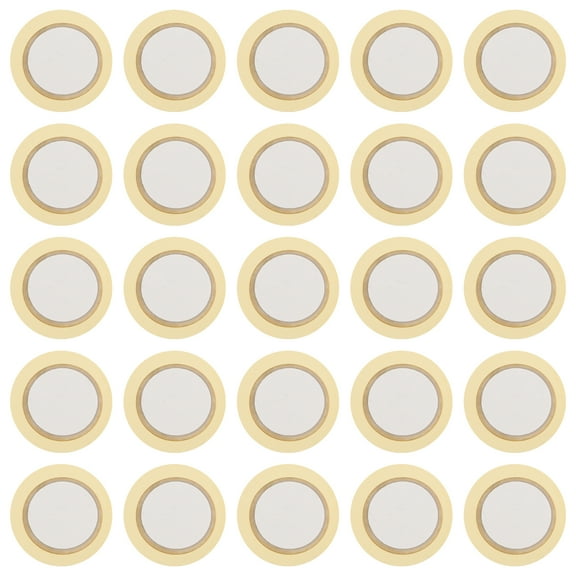 50pcs Piezo Discs Acoustic Transducer for Guitar Use Beige Copper Material Lightweight Sensitivity