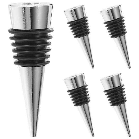 5Pcs Diy Wine Sealing Stoppers for Glass Bottles in Elegant Style