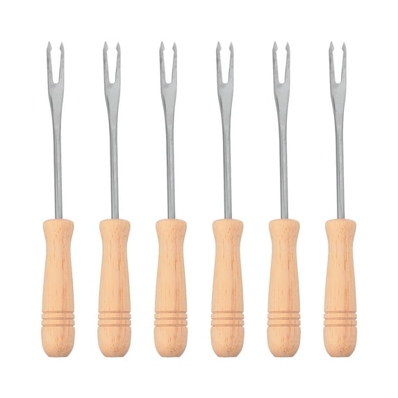 HOMEMAXS 6 Pcs Stainless Steel Corn Holders Corn Skewers Prong Sweetcorn Holder Fork