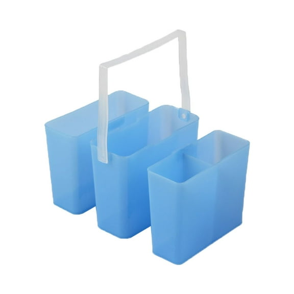 Parvistic Pen Washing Bucket Plastic Brush Cleaner Detachable Plastic Bucket Art Painting Holder