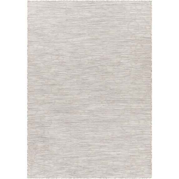 Pasadena PSA-2334 2'6" x 4' Area Rug in Medium Gray and Cream