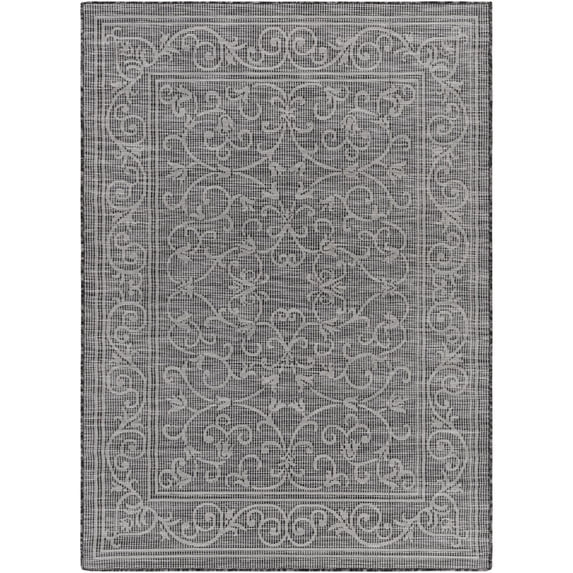Pasadena Machine Woven Area Rug - Black - 6'4" x 9'