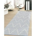 thumbnail image 1 of Pasargad  5 x 8 ft. Simplicity Collection Aqua Hand - Woven Cotton Area Rug - Ivory, 1 of 1