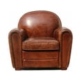 thumbnail image 1 of Pasargad CHAIR-2027 Paris Club Chair Genuine Top Grain Leather, 1 of 1