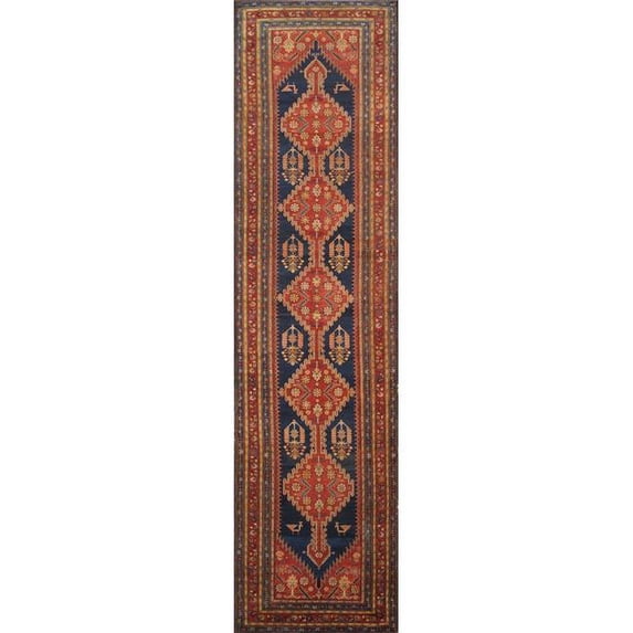 Pasargad Home 024784 Pasargad Home Antique Malayer Collection Navy Lamb's Wool Area Rug- 4' 0' X 14' 0'