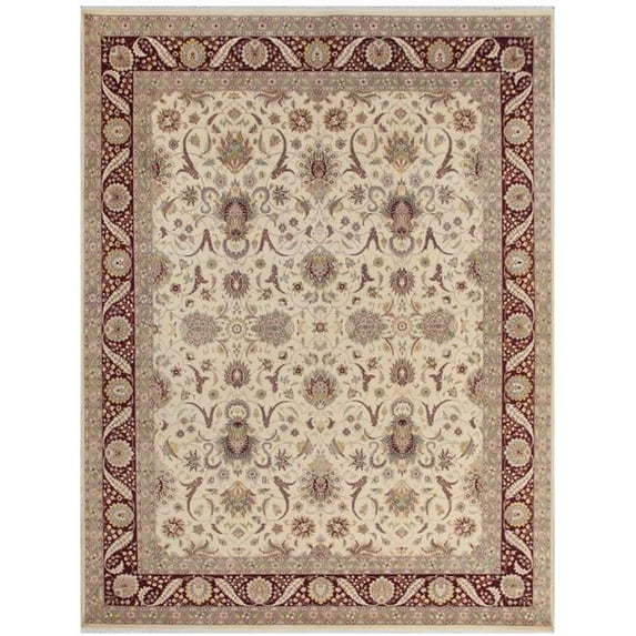 Pasargad Home 042550 Baku Collection Hand-Knotted Lambs Wool Area Rug