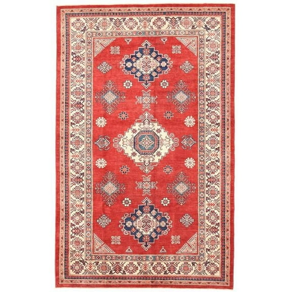 Pasargad Home 046703 Pasargad Home Kazak Collection Wool Area Rug- 6' 3' X 10' 0'
