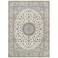 thumbnail image 1 of Pasargad Home 104" x 145" Hand-Knotted Silk & Wool Area Rug in Ivory, 1 of 5