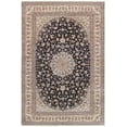 thumbnail image 1 of Pasargad Home 142" x 216" Hand-Knotted Silk & Wool Area Rug in Navy/Beige, 1 of 3