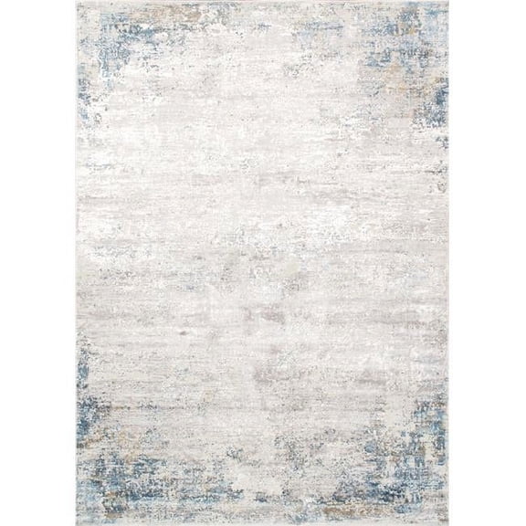 Pasargad Home 5 ft. 3 in. x 7 ft. 7 in. Stella Design Power Loom Area Rug - Light Grey