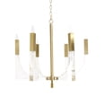 thumbnail image 1 of Pasargad Home 6-Light Omeara Candle Style Chandelier Light, White & Gold, 1 of 5