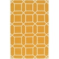 thumbnail image 1 of Pasargad Home AZ 5' x 8' Hand-Woven Lamb's Wool Orange/Ivory Rug - All Ages, Indoors, 1 of 3