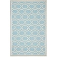 thumbnail image 1 of Pasargad Home AZ 6' x 9' Hand-Woven Lamb's Wool Light Blue/Ivory Rug - All Ages, Indoors, 1 of 2