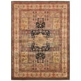 thumbnail image 1 of Pasargad Home Agra 110" x 146" Hand-Knotted Lamb's Wool Area Rug in Navy/Gold, 1 of 5