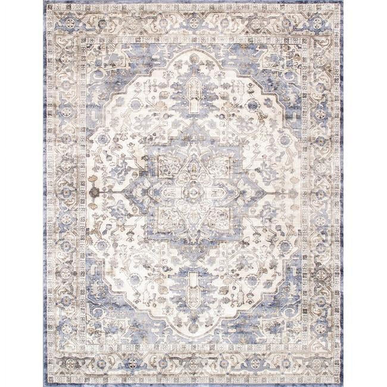 Ivory Elegance 10' x 14' Handmade Synthetic Rectangular Rug