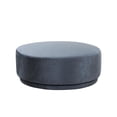 thumbnail image 1 of Pasargad Home Amalfi Swivel Base Modern Ottoman, Blue, 1 of 4