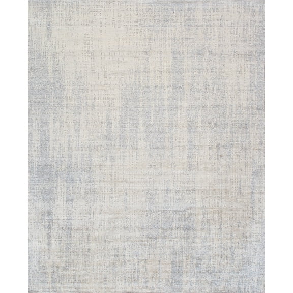 Pasargad Home Amari Collection Hand-Loomed Bsilk & Wool Grey Area Rug- 8' 1" X 10' 0"
