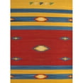 thumbnail image 1 of Pasargad Home  Anatolian Kilim Hand-Woven Cotton Area Rug 6' Square Latex Free Cotton Geometric 6' Square Classic,Modern & Contemporary, 1 of 5
