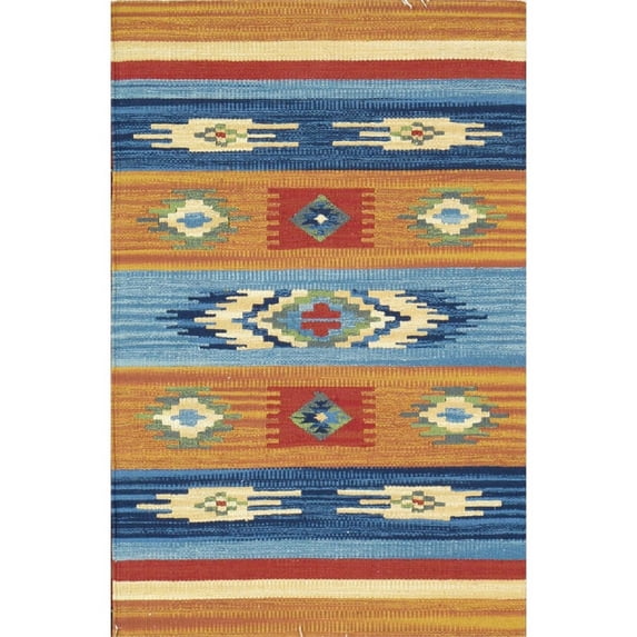 Pasargad Home Anatolian Kilim Hand-Woven Cotton Area Rug- 9' 0" X 12' 0" Multi