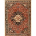 thumbnail image 1 of Pasargad Home Antique Antique Lamb's Wool Area Rug 10'11" X 14' 9" Rust, 1 of 1