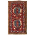 thumbnail image 1 of Pasargad Home Antique Kazak Collection Red Lamb's Wool Area Rug- 4' 7' X 8' 0', 1 of 2