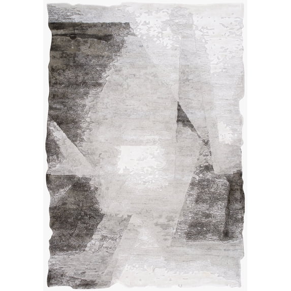 Pasargad Home Astrid 5' x 8' Hand-Tufted Bamboo Silk and Wool Brown/Green Rug - All Ages, Indoors