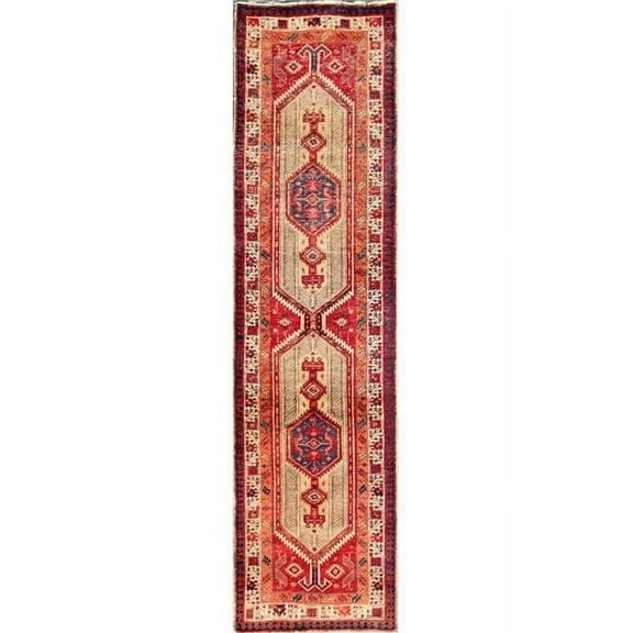 Pasargad Home Baku Collection Hand-Knotted Lamb's Wool Area Rug  9' 1" X 12' 8"